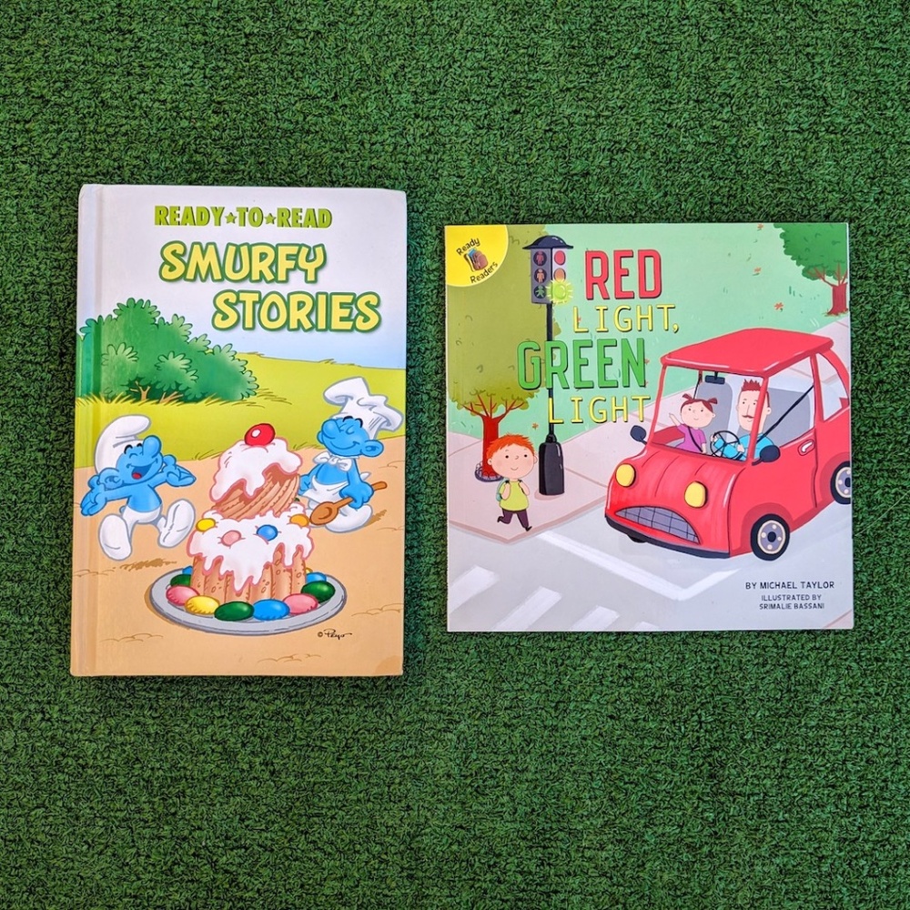 Smurfy Stories Ready To Read by Peyo-4 Smurfy Stories in One Hardcover Book New